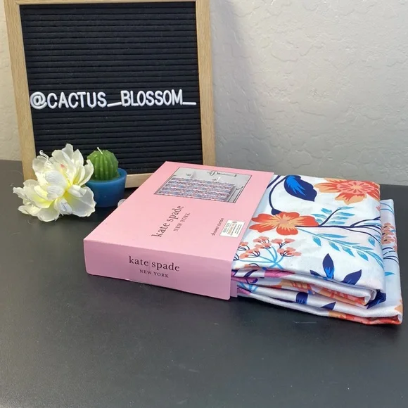 Kate, Spade, Multi floral, fabric shower curtain - Picture 5 of 5